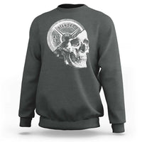 Skull 45 lbs Plate Weight Lifting Gym Workout Sweatshirt - Wonder Print Shop
