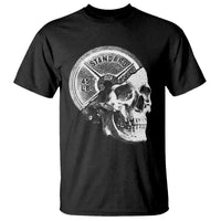 Skull 45 lbs Plate Weight Lifting Gym Workout T Shirt - Wonder Print Shop