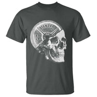Skull 45 lbs Plate Weight Lifting Gym Workout T Shirt - Wonder Print Shop