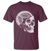 Skull 45 lbs Plate Weight Lifting Gym Workout T Shirt - Wonder Print Shop