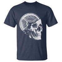 Skull 45 lbs Plate Weight Lifting Gym Workout T Shirt - Wonder Print Shop
