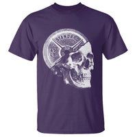 Skull 45 lbs Plate Weight Lifting Gym Workout T Shirt - Wonder Print Shop