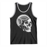 Skull 45 lbs Plate Weight Lifting Gym Workout Tank Top - Wonder Print Shop