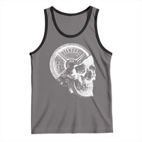 Skull 45 lbs Plate Weight Lifting Gym Workout Tank Top - Wonder Print Shop