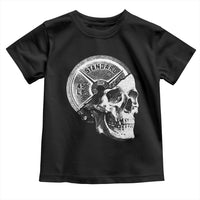 Skull 45 lbs Plate Weight Lifting Gym Workout Toddler T Shirt - Wonder Print Shop