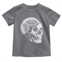 Skull 45 lbs Plate Weight Lifting Gym Workout Toddler T Shirt - Wonder Print Shop