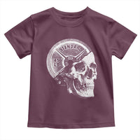 Skull 45 lbs Plate Weight Lifting Gym Workout Toddler T Shirt - Wonder Print Shop