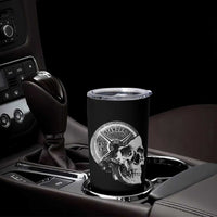Skull 45 lbs Plate Weight Lifting Gym Workout Tumbler Cup - Wonder Print Shop