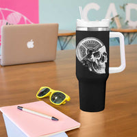 Skull 45 lbs Plate Weight Lifting Gym Workout Tumbler With Handle - Wonder Print Shop
