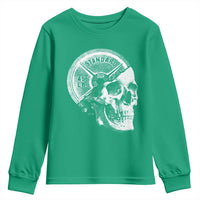 Skull 45 lbs Plate Weight Lifting Gym Workout Youth Sweatshirt - Wonder Print Shop