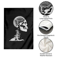 Funny Skeleton 45 lbs Plate Weight Lifting Gym Working Out Garden Flag - Wonder Print Shop