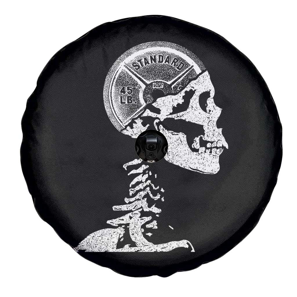 Funny Skeleton 45 lbs Plate Weight Lifting Gym Working Out Spare Tire Cover - Wonder Print Shop
