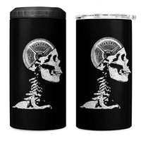 Funny Skeleton 45 lbs Plate Weight Lifting Gym Working Out 4 in 1 Can Cooler Tumbler - Wonder Print Shop