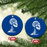 Funny Skeleton 45 lbs Plate Weight Lifting Gym Working Out Ceramic Ornament - Wonder Print Shop