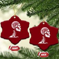 Funny Skeleton 45 lbs Plate Weight Lifting Gym Working Out Ceramic Ornament - Wonder Print Shop