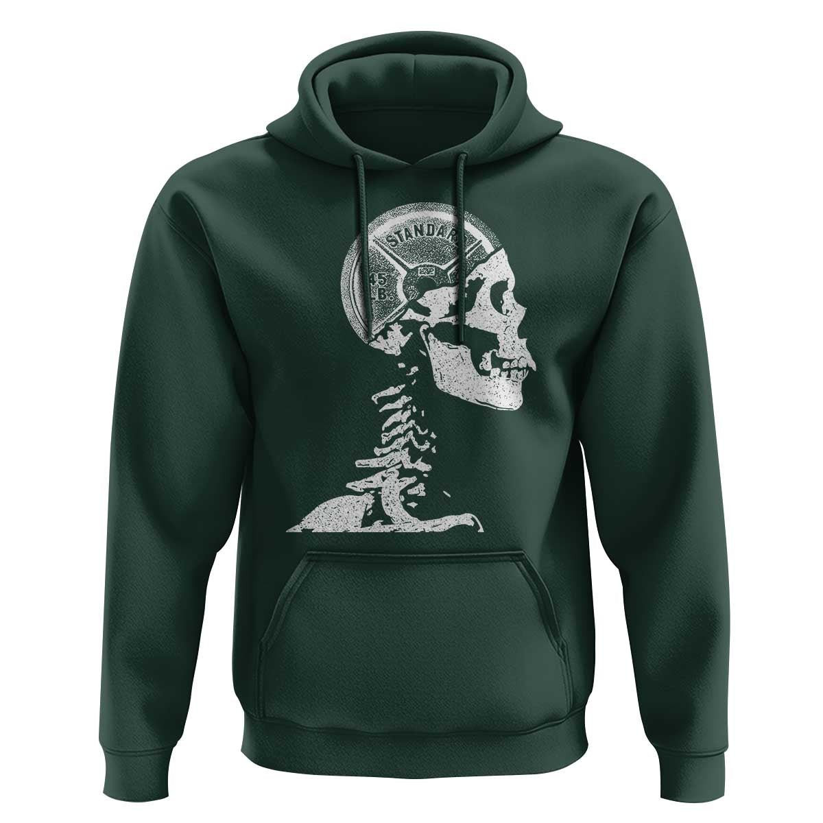 Funny Skeleton 45 lbs Plate Weight Lifting Gym Working Out Hoodie - Wonder Print Shop