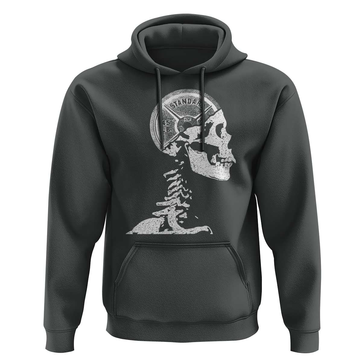 Funny Skeleton 45 lbs Plate Weight Lifting Gym Working Out Hoodie - Wonder Print Shop