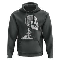 Funny Skeleton 45 lbs Plate Weight Lifting Gym Working Out Hoodie - Wonder Print Shop