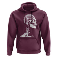 Funny Skeleton 45 lbs Plate Weight Lifting Gym Working Out Hoodie - Wonder Print Shop