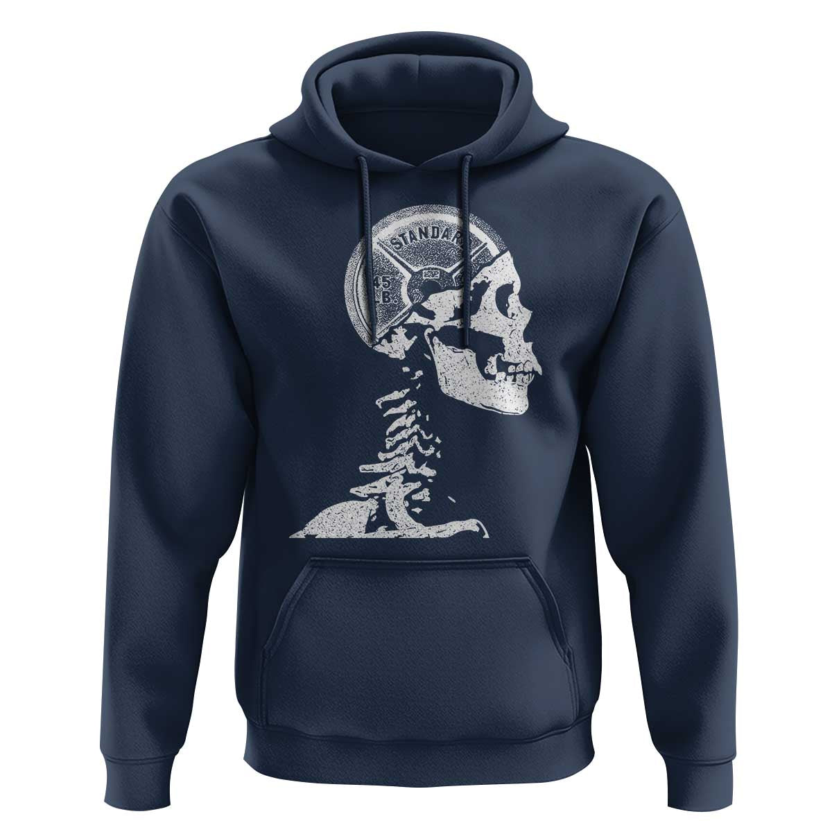 Funny Skeleton 45 lbs Plate Weight Lifting Gym Working Out Hoodie - Wonder Print Shop