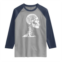 Funny Skeleton 45 lbs Plate Weight Lifting Gym Working Out Raglan Shirt - Wonder Print Shop