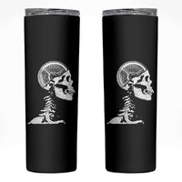 Funny Skeleton 45 lbs Plate Weight Lifting Gym Working Out Skinny Tumbler - Wonder Print Shop