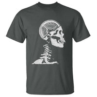 Funny Skeleton 45 lbs Plate Weight Lifting Gym Working Out T Shirt - Wonder Print Shop