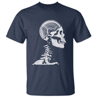Funny Skeleton 45 lbs Plate Weight Lifting Gym Working Out T Shirt - Wonder Print Shop