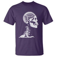Funny Skeleton 45 lbs Plate Weight Lifting Gym Working Out T Shirt - Wonder Print Shop