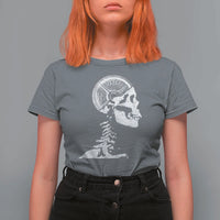 Funny Skeleton 45 lbs Plate Weight Lifting Gym Working Out T Shirt For Women - Wonder Print Shop