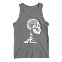 Funny Skeleton 45 lbs Plate Weight Lifting Gym Working Out Tank Top - Wonder Print Shop