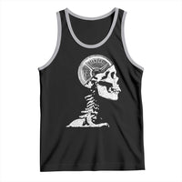 Funny Skeleton 45 lbs Plate Weight Lifting Gym Working Out Tank Top - Wonder Print Shop