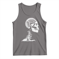 Funny Skeleton 45 lbs Plate Weight Lifting Gym Working Out Tank Top - Wonder Print Shop