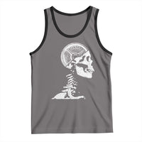 Funny Skeleton 45 lbs Plate Weight Lifting Gym Working Out Tank Top - Wonder Print Shop