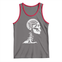 Funny Skeleton 45 lbs Plate Weight Lifting Gym Working Out Tank Top - Wonder Print Shop