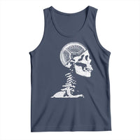 Funny Skeleton 45 lbs Plate Weight Lifting Gym Working Out Tank Top - Wonder Print Shop