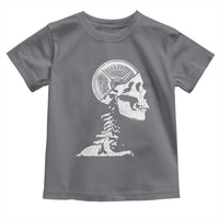 Funny Skeleton 45 lbs Plate Weight Lifting Gym Working Out Toddler T Shirt - Wonder Print Shop