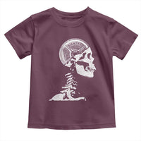 Funny Skeleton 45 lbs Plate Weight Lifting Gym Working Out Toddler T Shirt - Wonder Print Shop