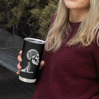 Funny Skeleton 45 lbs Plate Weight Lifting Gym Working Out Tumbler Cup - Wonder Print Shop