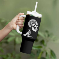 Funny Skeleton 45 lbs Plate Weight Lifting Gym Working Out Tumbler With Handle - Wonder Print Shop