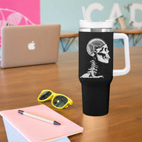 Funny Skeleton 45 lbs Plate Weight Lifting Gym Working Out Tumbler With Handle - Wonder Print Shop