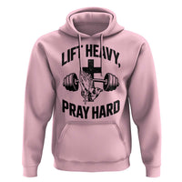 Lift Heavy Pray Hard Hoodie Christian Workout Jesus Gym Lifting - Wonder Print Shop