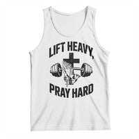 Lift Heavy Pray Hard Tank Top Christian Workout Jesus Gym Lifting - Wonder Print Shop
