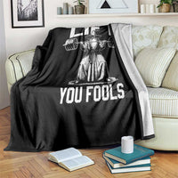 Funny Lift You Fools Throw Blanket Swole Wizard Weightlifting Bodybuilding Gym Fitness - Wonder Print Shop