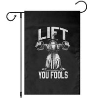 Funny Lift You Fools Garden Flag Swole Wizard Weightlifting Bodybuilding Gym Fitness - Wonder Print Shop