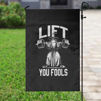 Funny Lift You Fools Garden Flag Swole Wizard Weightlifting Bodybuilding Gym Fitness - Wonder Print Shop