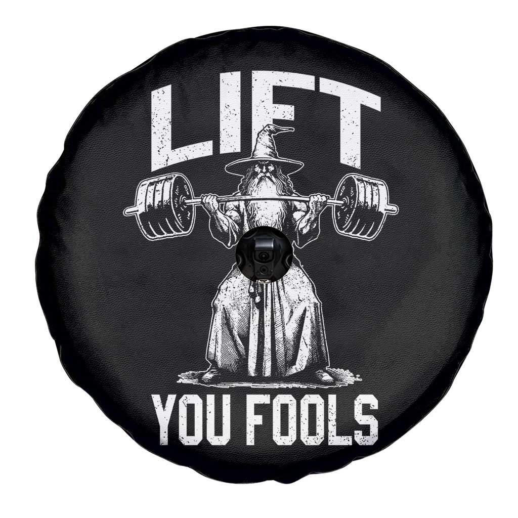 Funny Lift You Fools Spare Tire Cover Swole Wizard Weightlifting Bodybuilding Gym Fitness - Wonder Print Shop