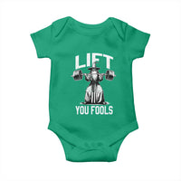 Funny Lift You Fools Baby Onesie Swole Wizard Weightlifting Bodybuilding Gym Fitness - Wonder Print Shop
