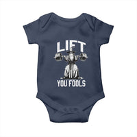 Funny Lift You Fools Baby Onesie Swole Wizard Weightlifting Bodybuilding Gym Fitness - Wonder Print Shop