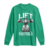 Funny Lift You Fools Long Sleeve Shirt Swole Wizard Weightlifting Bodybuilding Gym Fitness - Wonder Print Shop